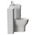 Oslo Gloss White 1350mm Vanity Unit Toilet Suite with Fina Basin View from Side thumbnail