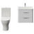 Oslo Gloss White 1150mm Wall Mounted Vanity and Jubilee Toilet Suite with Anya Basin View from Front thumbnail