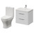 Oslo Gloss White 1150mm Wall Mounted Vanity and Jubilee Toilet Suite with Leni Basin Right Hand View thumbnail