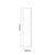 Avant Satin White 400mm x 1200mm Wall Mounted Single Door Storage Unit Dimensions Side View thumbnail