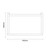 Avant Satin White 400mm x 1200mm Wall Mounted Single Door Storage Unit Dimensions Top View thumbnail