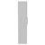 Avant Satin White 400mm x 1200mm Wall Mounted Single Door Storage Unit Left Hand View