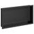 Recess Matt Black 300mm x 600mm Metal Niche Left Hand View thumbnail