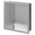 Recess Chrome 300mm x 300mm Metal Niche Right Hand View thumbnail