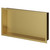 Recess Brushed Brass 300mm x 600mm Metal Niche Right Hand View thumbnail