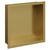 Recess Brushed Brass 300mm x 300mm Metal Niche Left Hand View thumbnail