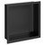 Recess Matt Black 300mm x 300mm Metal Niche Left Hand View thumbnail