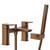 Aero Brushed Bronze Bath Shower Mixer Tap with Shower Kit thumbnail