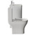 Vela 460 Satin White 600mm 2 Drawer Vanity Unit and Jubilee Toilet Suite with Anya Basin View from Side thumbnail