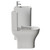 Vela 460 Satin White 600mm 2 Drawer Vanity Unit and Jubilee Toilet Suite with Fina Basin View from Side thumbnail