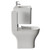 Vela 460 Gloss White 800mm Wall Mounted Single Drawer Vanity Unit and Jubilee Toilet Suite with Anya Basin View from Side thumbnail