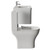 Vela 460 Satin White 800mm Wall Mounted Single Drawer Vanity Unit and Jubilee Toilet Suite with Anya Basin View from Side thumbnail