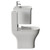 Vela 460 Gloss White 800mm Wall Mounted Single Drawer Vanity Unit and Jubilee Toilet Suite with Fina Basin View from Side thumbnail