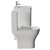 Vela 450 Gloss White 600mm 2 Drawer Vanity Unit and Jubilee Toilet Suite with Leni Basin View from Side thumbnail