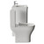 Vela 450 Gloss White 800mm 2 Drawer Vanity Unit and Jubilee Toilet Suite with Leni Basin Side View thumbnail