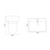 Vela 460 Gloss White 1150mm 2 Door Vanity Unit and Toilet Suite with Anya Basin Dimensions Top thumbnail