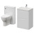 Vela 460 Gloss White 1150mm 2 Drawer Vanity Unit and Toilet Suite with Anya Basin Right Hand View thumbnail