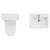 Vela 460 Satin White 1150mm 2 Drawer Vanity Unit and Toilet Suite with Anya Basin Top View thumbnail