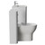 Vela 460 Gloss White 1150mm Wall Mounted 2 Drawer Vanity Unit and Toilet Suite with Fina Basin Side View thumbnail