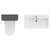 Vela 460 Satin Anthracite 1350mm Wall Mounted Single Drawer Vanity Unit and Toilet Suite with Fina Basin Top View thumbnail