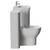 Vela 460 Satin White 1350mm Wall Mounted 2 Drawer Vanity Unit and Toilet Suite with Fina Basin Side View thumbnail