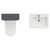 Vela 450 Satin Anthracite 600mm Wall Mounted Single Drawer Vanity Unit and Toilet Suite with Leni Basin Top View thumbnail