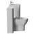 Vela 450 Satin White 600mm Wall Mounted 2 Drawer Vanity Unit and Toilet Suite with Leni Basin Side View thumbnail