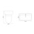 Vela 450 Gloss White 800mm Wall Mounted 2 Drawer Vanity Unit and Toilet Suite with Leni Basin Dimensions Top thumbnail