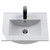 Nuie Athena Anthracite Woodgrain 500mm Wall Hung 2 Drawer Vanity Unit with 18mm Profile Basin - ATH018B Basin