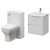 Montego Gloss White 1000mm Wall Mounted Vanity Unit and Toilet Suite with Arc Basin Right Hand View thumbnail