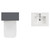 Montego Graphite Grey 1000mm Wall Mounted Vanity Unit and Toilet Suite with Angel Basin Top View thumbnail