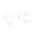 Montego Gloss White 1100mm Wall Mounted Vanity Unit and Toilet Suite with Arc Basin Dimensions Top thumbnail