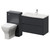 Montego Graphite Grey 1300mm Wall Mounted Vanity Unit and Toilet Suite with Arc Basin Right Hand View thumbnail