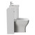 Montego Gloss White 1000mm Vanity Unit and Toilet Suite with Glide Basin Side View thumbnail