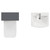 Montego Graphite Grey 1000mm Vanity Unit and Toilet Suite with Angel Basin Top View thumbnail