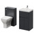 Montego Graphite Grey 1000mm Vanity Unit and Toilet Suite with Rimini Basin Right Hand View thumbnail