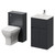Montego Graphite Grey 1000mm Vanity Unit and Toilet Suite with Arc Basin Right Hand View thumbnail