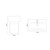 Montego Gloss White 1100mm Vanity Unit and Toilet Suite with Glide Basin Dimensions Top thumbnail