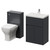 Montego Graphite Grey 1100mm Vanity Unit and Toilet Suite with Glide Basin Right Hand View thumbnail