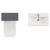 Montego Graphite Grey 1100mm Vanity Unit and Toilet Suite with Glide Basin Top View thumbnail