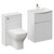Montego Gloss White 1100mm Vanity Unit and Toilet Suite with Rimini Basin Left Hand View thumbnail