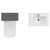 Montego Graphite Grey 1100mm Vanity Unit and Toilet Suite with Arc Basin Top View thumbnail