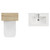 Montego Autumn Oak 1100mm Vanity Unit and Toilet Suite with Arc Basin Top View thumbnail