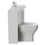 Montego Gloss White 1300mm Vanity Unit and Toilet Suite with Angel Basin Side View thumbnail