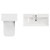 Montego Gloss White 1300mm Vanity Unit and Toilet Suite with Rimini Basin Top View thumbnail