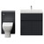 Montego Graphite Grey 1300mm Vanity Unit and Toilet Suite with Rimini Basin Front View thumbnail