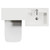 Montego Combination Autumn Oak 1000mm 2 Door 1 Drawer Vanity Unit Toilet Suite with Right Hand Square Lucia Basin Top View thumbnail