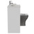 Montego Combination Gloss White 1100mm 2 Door 1 Drawer Vanity Unit Toilet Suite with Left Hand Square Lucia Basin Side View thumbnail