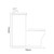 Montego Combination Gloss White 1100mm 2 Door 1 Drawer Vanity Unit Toilet Suite with Left Hand Square Lucia Basin Dimensions Side thumbnail