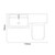 Montego Combination Gloss White 1100mm 2 Door 1 Drawer Vanity Unit Toilet Suite with Left Hand Square Lucia Basin Dimensions Top thumbnail